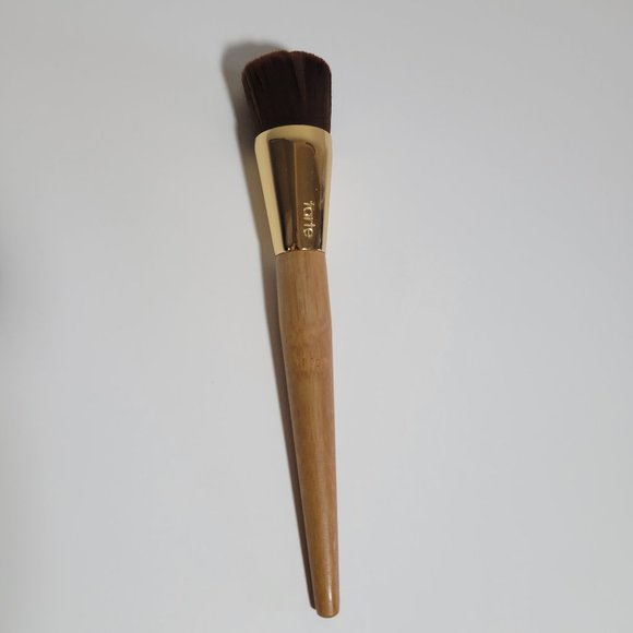 Tarte Foundation Blush Brush Face Makeup Wooden Handle Flat - Picture 3 of 3